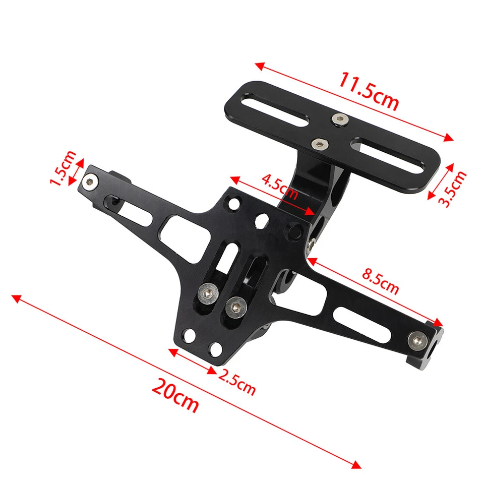 Suporte de para-lama com LED para placa de licença de motocicleta Ducati Monster 696 796 797 1100 - Imagem 3 de 4