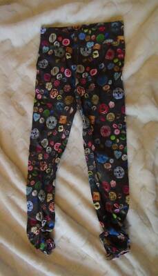 Cake Walk Girls Leggings Size 9 to 10 buttons GB17