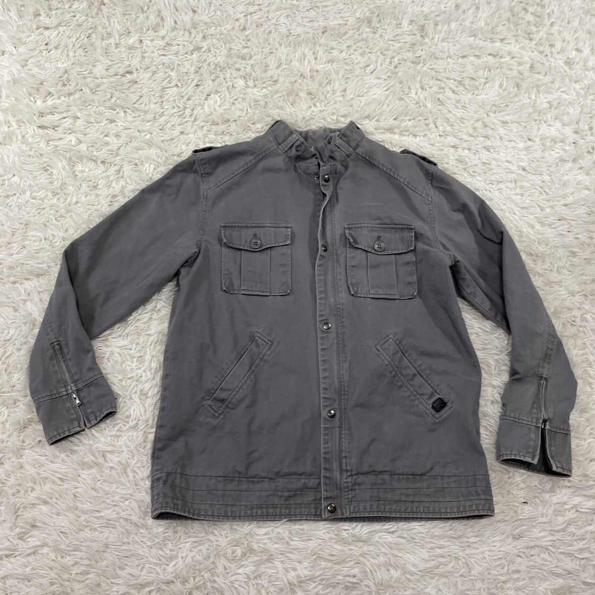 kolor ダークグレー ウールジャケット IMPERIAL MOTION Utility Jacket Mens L Twill Gray Grandpa