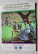 Wimbledon 1995 Program, Friday 7th July.