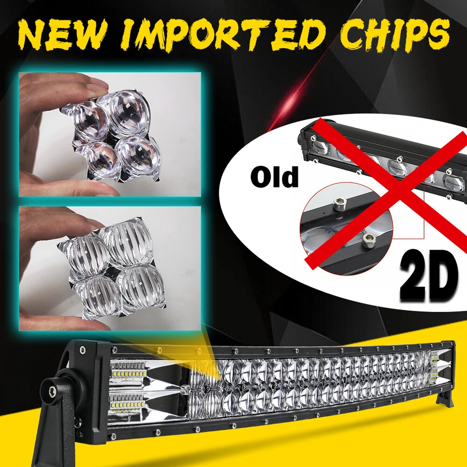 Combo de barra de luz LED 52 pulgadas 1800 W + cableado SUV todoterreno de 4" para Ford 4X4 Foto 3 de 4