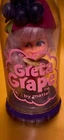 Vtg Mattel 1967 Little Kiddles Greta Grape Doll and  Bottle