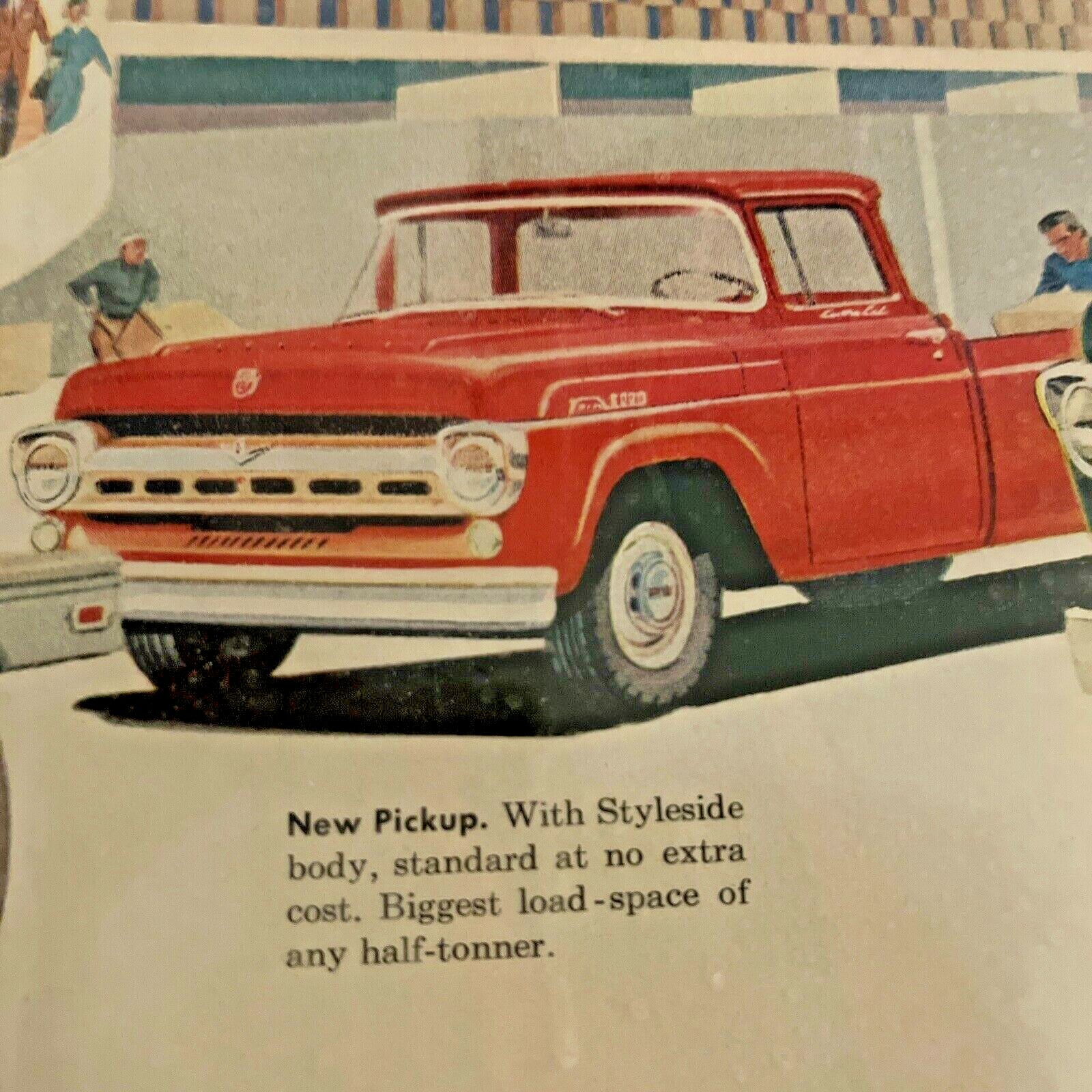 1957 Ford Pickup Styleside Ranchero Tilt Cab Truck Ads 2 pages | eBay
