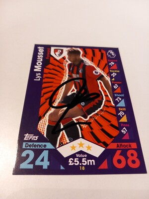Trading Card signiert Lys Mousset AFC Bournemouth  NEU