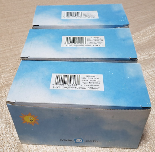 3 New X10 2.4GHz Anywhere Camera Kits XX16A-C w/ XC18A Camera & XM13A Power Supp - Picture 2 of 6
