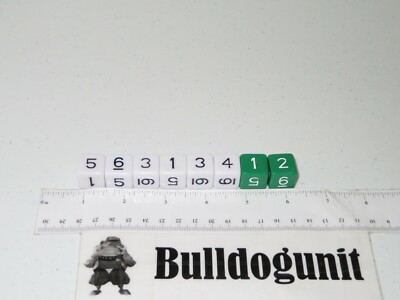 2013 NFL Rush Zone Football Board Game Lot 8 Dice Part Only Toy Island
