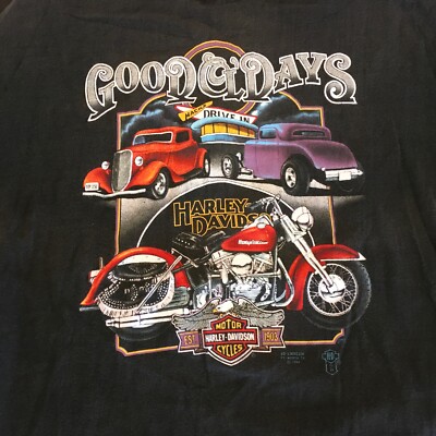 1988 3D EMBLEM Good Ol' Days Harley Davidson T Shirt Phoenix AZ HD