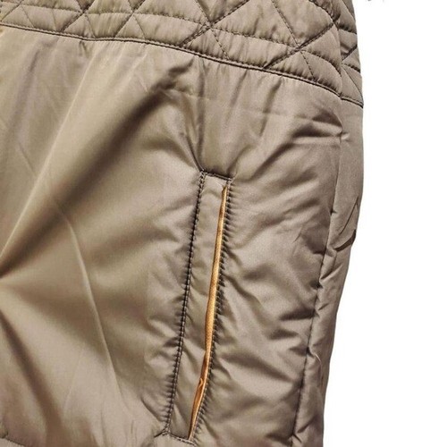 Hooded Puffer Jacket Quilted Lightweight Olive Green Coat - Picture 4 of 8