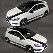 Custom Car Hood Stripe Sticker Side Decal Kit For Benz Bmw Audi Vw Kia Models