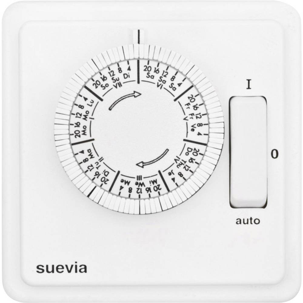 Suevia SU280439 Timer da incasso analogico analogico Settimanale 2200 W IP20