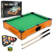 Mini Pool Table Kids Indoor Table Top Snooker Game with Accessories Kids Game