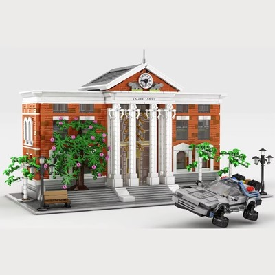 Valley Courthouse Movie Building Blocks City Retro Future 4269PCS