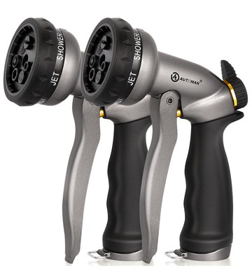 #ad #ad AUTOMAN Garden Hose Nozzle 2 Pack 100% Metal High Pressure Spray Nozzle L... $28.91