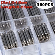 360pcs Watchmaker Watch Band Spring Bars Strap Link Pins Steel Repair Kit Tools