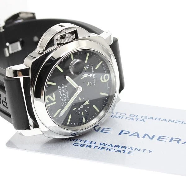 Panerai — Officine Panerai Luminor PAM00090 44mm SS Black Dial Automatic Watch #C12869