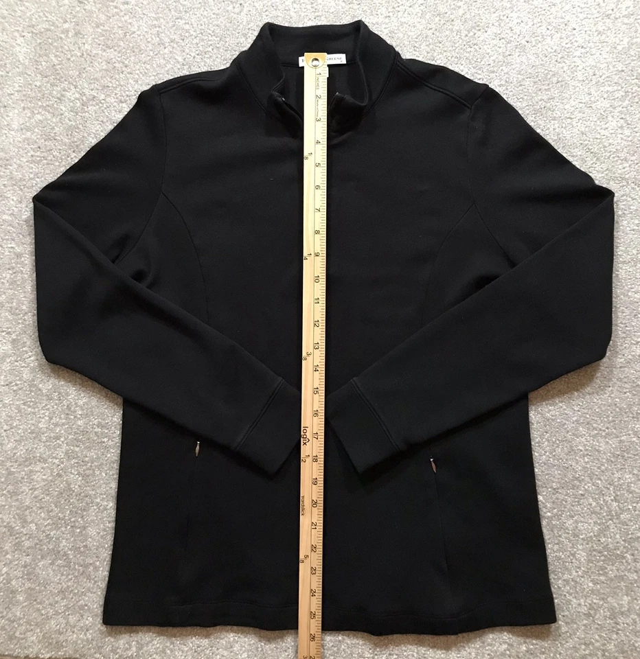 Pullover de golf Fairway & Greene 1/4 cremallera grande para mujer negro rendimiento bolsillos Foto 3 de 4