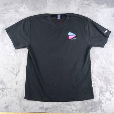 VTG Intel Tech T-Shirt Mens Size L Large Black Centrino Mobile Technology Y2K