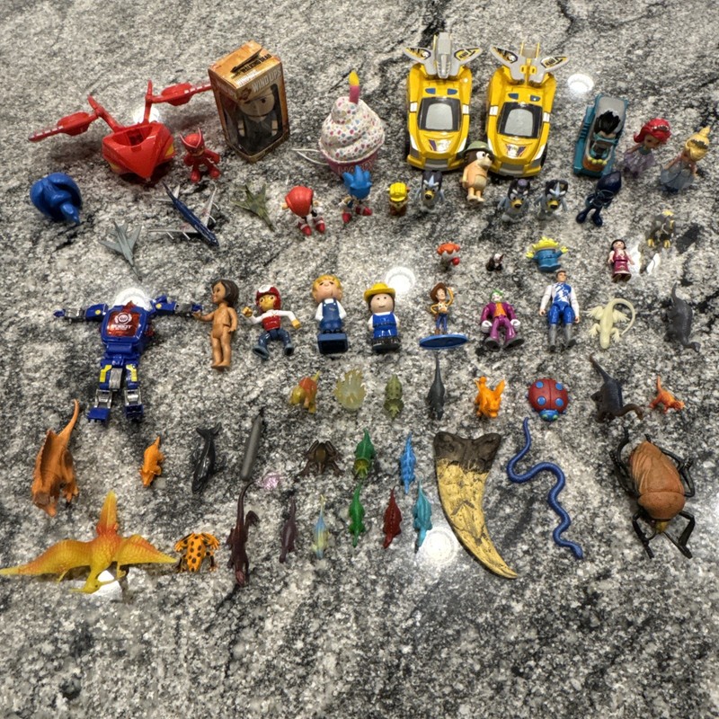 Blues Clues Transformers Sonic Pj Mask Dinosaurs Large Mixed Action Figure Lot A