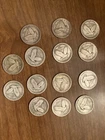 14 standing liberty silver quarters: 1925, 1926, 1927, 1927, 1927, 1928, 1928,