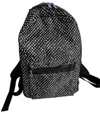 THIRTY ONE Black White Print GOING MY WAY Backpack LIL SCRIBBLE Travel Work