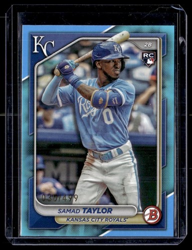 2024 Bowman Samad Taylor Rookie 030/499 Kansas City Royals #100