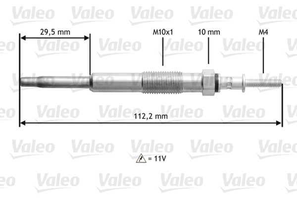 GlüHkerze Valeo 345135 FüR FD KIA CEE ED SW Accent Hyundai Elantra 11V M10X1 JM-image