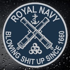 Royal Navy Vinyl Sticker for Veterans