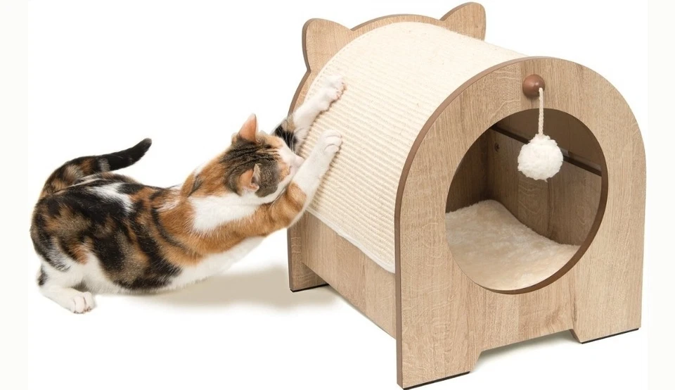 Rascador de muebles para gatos CATIT VESPER Minou rascador madera sisal rascador Foto 4 de 4