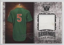 2022 Sportkings Volume 3 Legends Game Worn Materials Black Davey Johnson 2u3