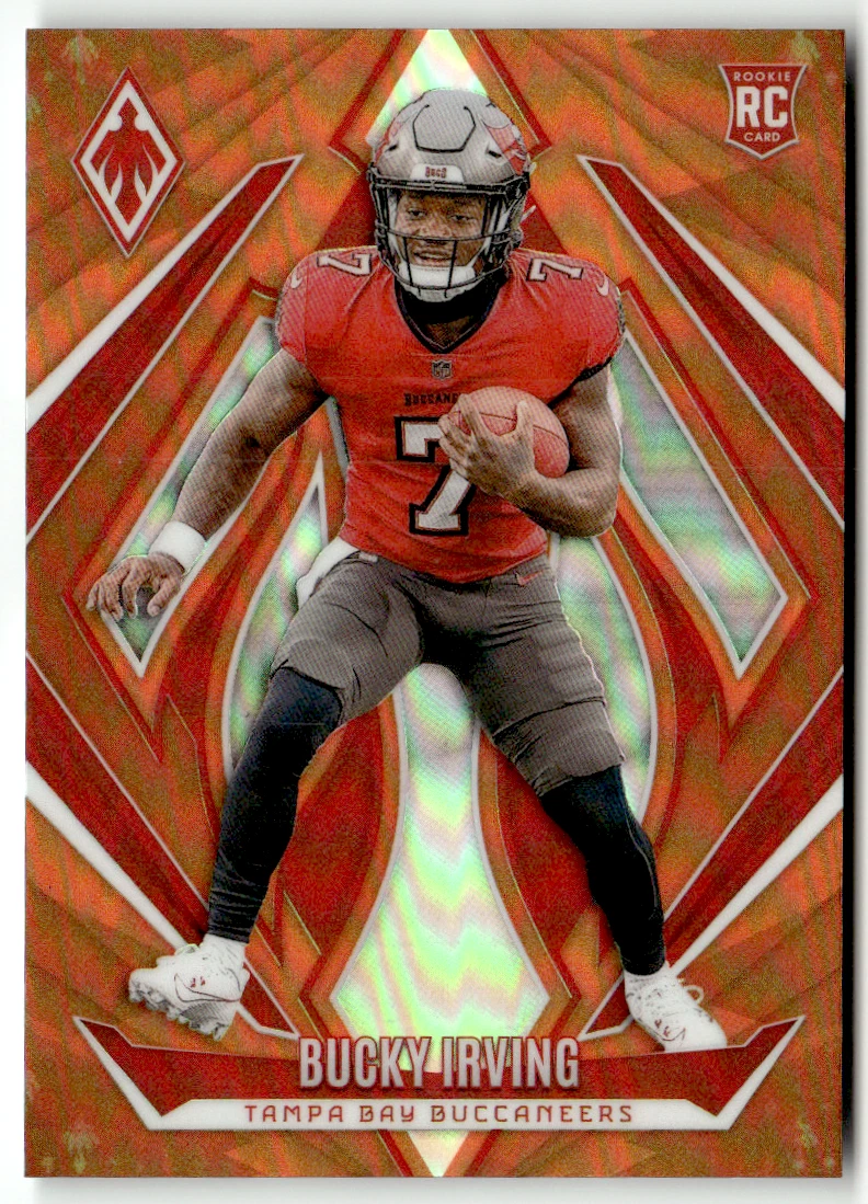 Panini Phoenix Football NFL No. 166 Bucky Irving Orange Prizm 2024 Rookie