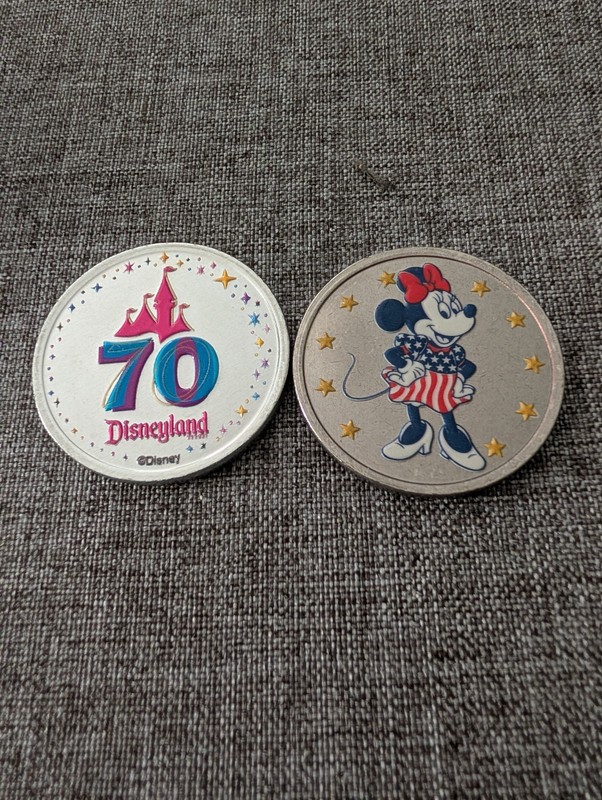 Disneyland Limited Edition 250th America Anniversary + 70th Anniversary Coin Set