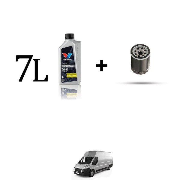 Set ÖLfilter Und 7L FüR Citroen Jumper III 2.2 HDI 88Kw Von 2019-image
