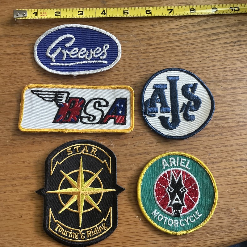 Collection Of 5 Motorcycle Patches