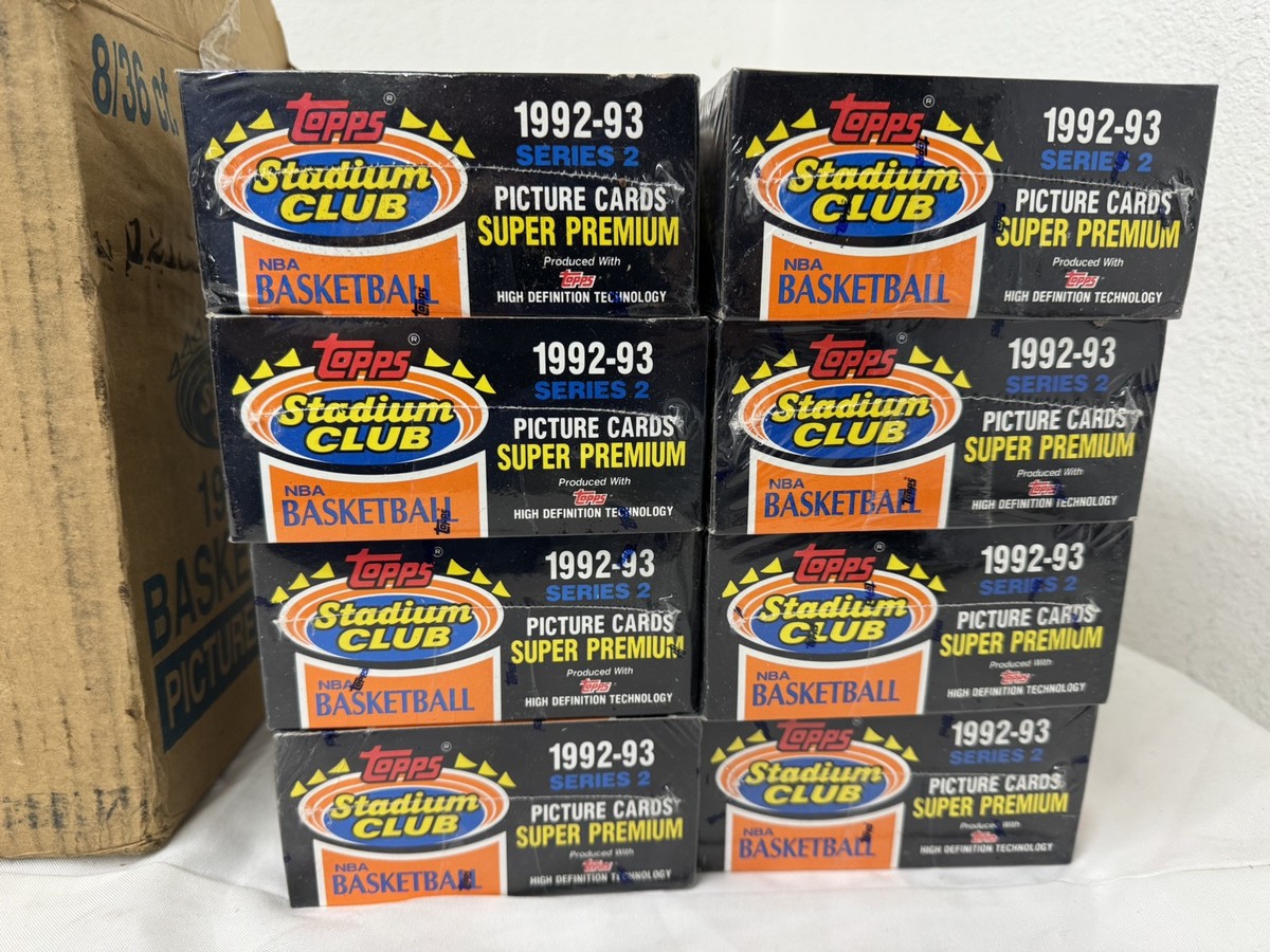 92-93 Topps Stadium Club Series 2 Factory Case Shaq RC Beam Team 8