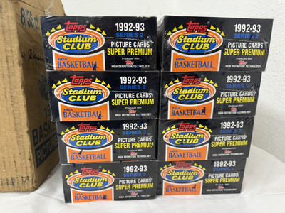 92-93 Topps Stadium Club Series 2 Factory Case Shaq RC Beam Team 8