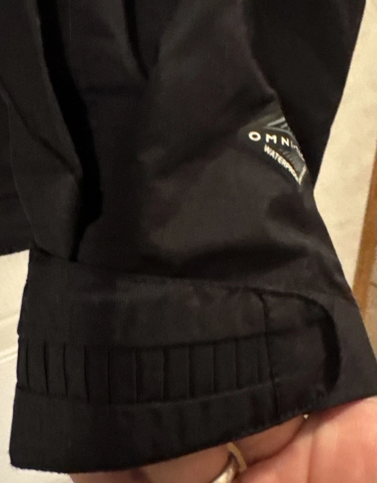 Columbia Mujer XL Bugaboo Omni-Tech Impermeable Transpirable Chaqueta Negra Cremallera Foto 4 de 4