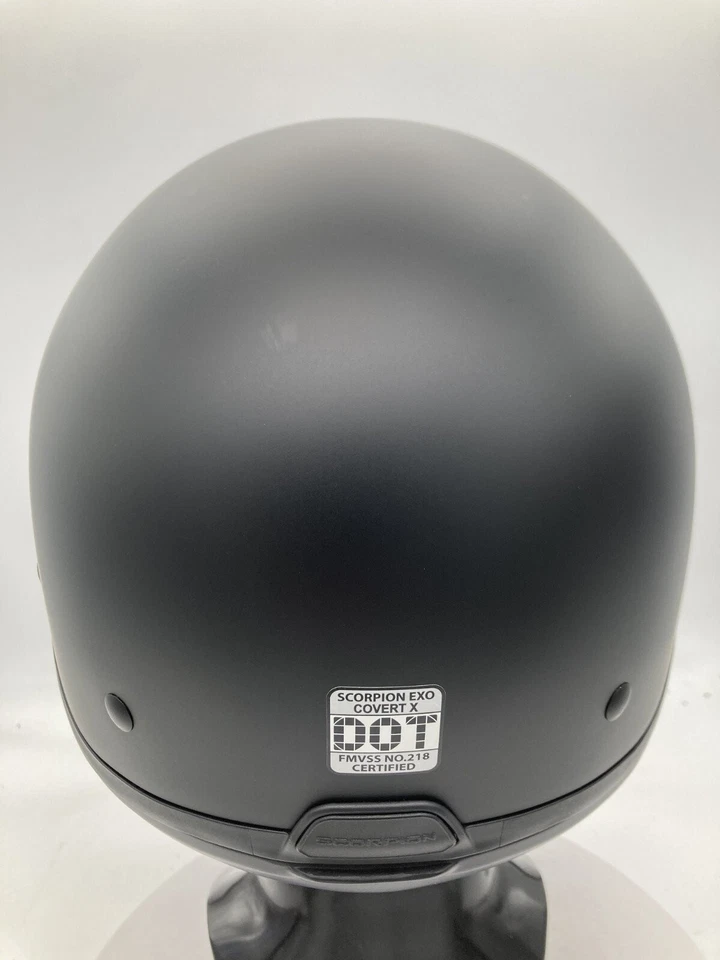 ScorpionEXO Covert X Open Face Half Shell 3/4 Motorcycle Helmet Comm Ready Speak - Image 4 of 4