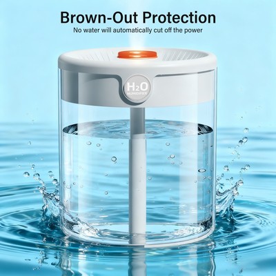 Smart Humidifiers for Bedroom, Rechargeable Top Fill Humidifier HOT