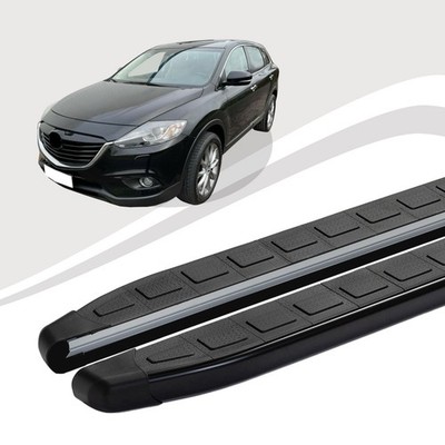 Trittbretter passend für Mazda CX-9 ab Baujahr 01/2007-12/2015 DOLU Schwarz mIt 