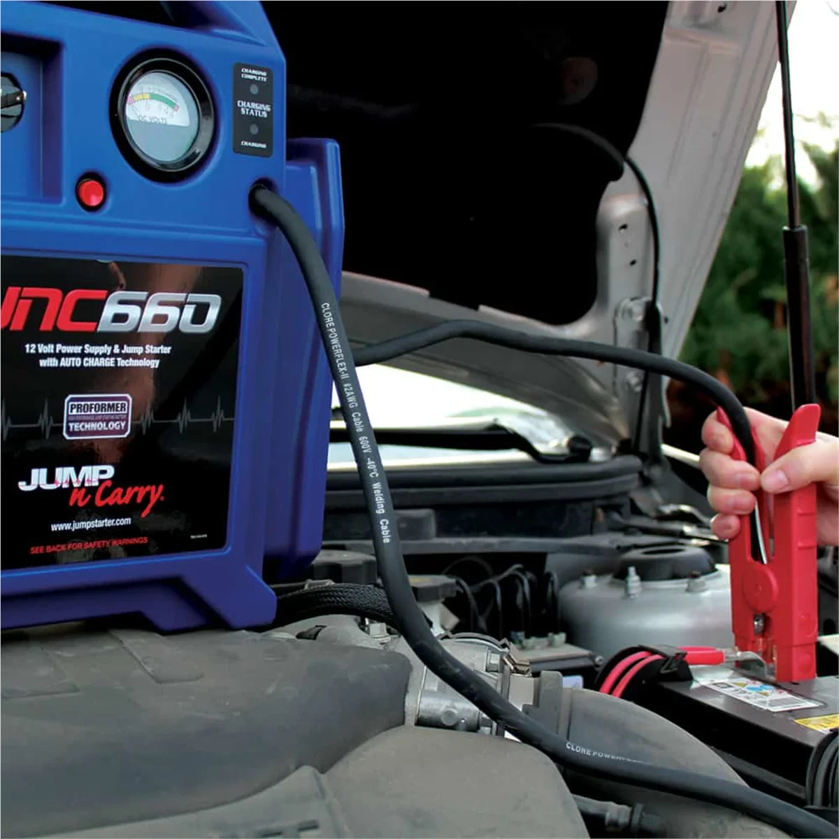 Clore Automotive JNC660 Jump-N-Carry 1700 Peak Amp 12 Volt Jump Starter