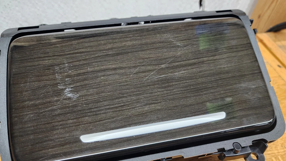 BMW F10 528i 550i 535i 2011-2016 portavasos delantero OEM moldura de grano de madera Foto 3 de 4