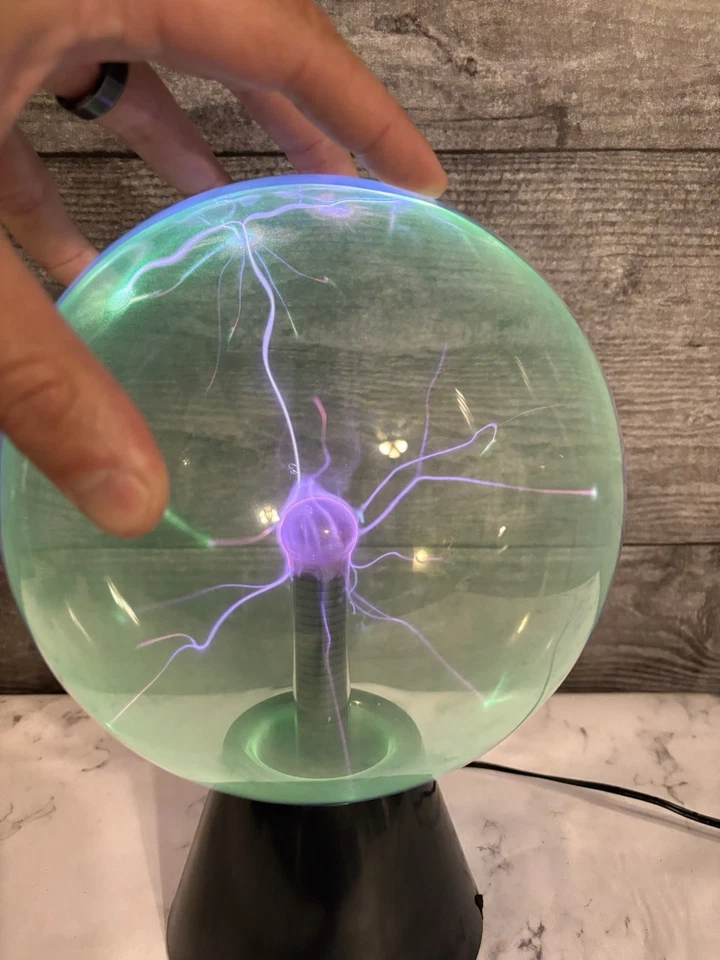 BOLA PLASMA SPENCERS 8" SONIDO SENSIBLE PÚRPURA VERDE PROBADO FUNCIONA VIDEO Foto 4 de 4