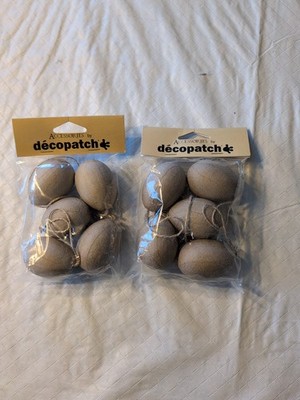 2 New Pkgs. Decopatch Easter Eggs On String, Waterproof, Created In France
