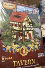 Russian mini Tudor Tavern doll house Medieval Scenery 3D Cardboard Model Kit