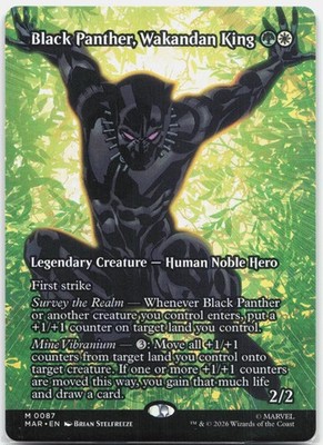 Black Panther, Wakandan King (Borderless) M Marvel Universe Eternal-Legal MAR 87