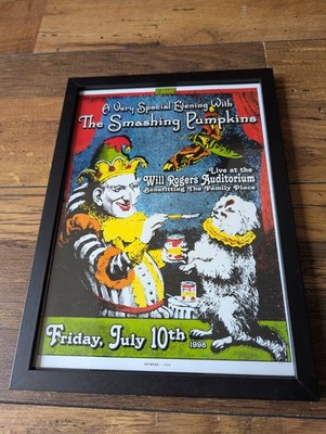 Smashing Pumpkins Will Rogers Auditorium Framed Kerrang! A4 Art Print Ideal Gift