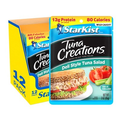 StarKist Tuna Creations Deli Style Tuna Salad Pouch (3 , No Draining, Ready to E