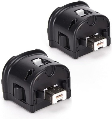 2x Motion Plus Sensor Adapter Replacement For Nintendo Wii / Wii U Controller BK