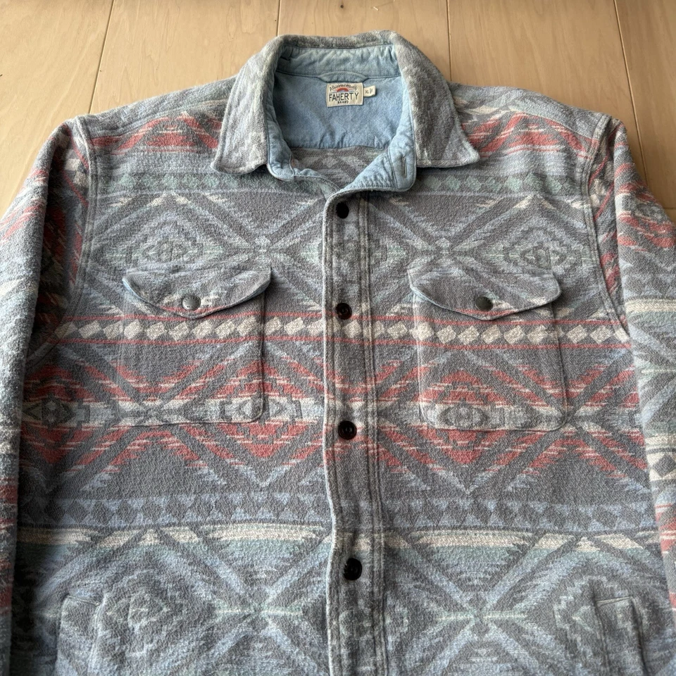 Camisa de Trabajo Faherty Durango CPO XL Multicolor Camisa Chaqueta Suroeste Ropa de Trabajo Foto 3 de 4