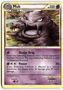 Muk 31/90 Undaunted Uncommon Pokemon Card